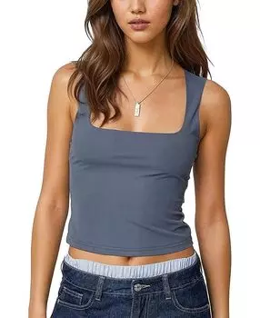 Essy Топ с квадратным вырезом Edikted, синий