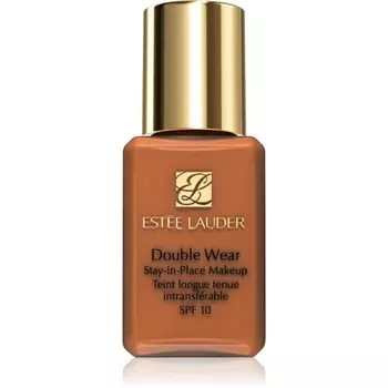 Este Lauder Double Wear Стойкая тональная основа Mini, стойкий тональный крем Spf 10, оттенок 5 в 1, бронзовый, 15 мл