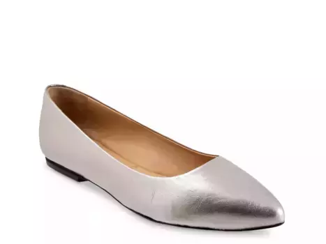 Estee Балетки Trotters, Silver Metallic