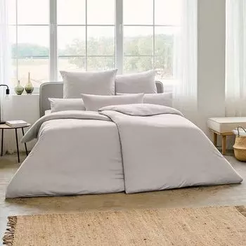 Estella Atelier - Постельное белье Mako интерлок трикотаж Takoma цвет серебро размер 135х200+80х80