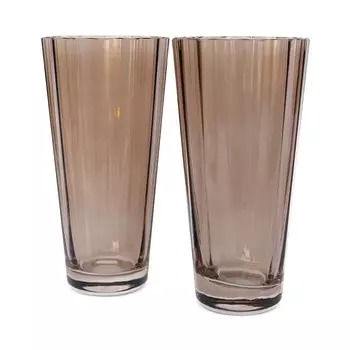 Estelle Цветные стеклянные стаканы Sunday Highball, набор из 2 шт Estelle Colored Glass, оранжевый