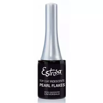 Estrosa Semipermanent Top Coat 14 мл Лак для ногтей с жемчужными хлопьями