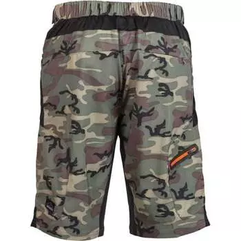 Ether Camo Short + Essential Liner мужские ZOIC, цвет Green Camo Black Zip