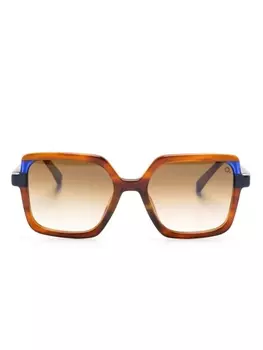 Etnia Barcelona солнцезащитные очки Sarria в квадратной оправе, коричневый