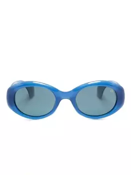 Etnia Barcelona солнцезащитные очки в овальной оправе, синий
