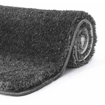 ETREA Коврик для ванной из микрофибры 60x50см JANA Серый [НЕСКОЛЬЗЯЩИЙ И МОЮЩИЙСЯ] - Коврик для ванной, нескользящий, быстросохнущий - Коврик для душа - Коврик для ванной - моющийся коврик для ванной - Коврик для ванной Etrea Himmlische Qualit...