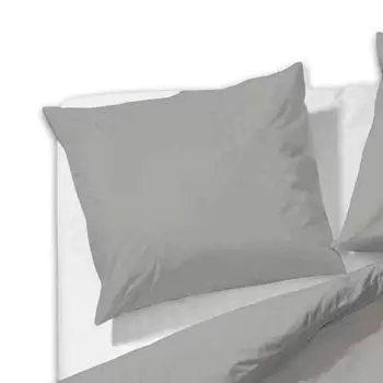 ETREA Mako Satin Наволочка 2x 40x80см - Всесезонный чехол - Наволочка, легкая в уходе Однотонные цвета - Наволочка 40x80см Mako Satin - Наволочка на молнии - Серо-коричневый Etrea Himmlische Qualitt