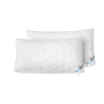 ETREA Набор из 2 подушек 70x90см [СЕРТИФИЦИРОВАН KOTEX] - Подушка Frieda 70x90 на молнии - Мягкий стеганый чехол из микрофибры - Подушка 70x90 - Подушка для сна - Подушка для аллергиков - Белый Etrea Himmlische Qualitt