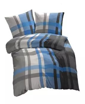 ETREA наволочка из микрофибры 2x 40x80см - всесезонный чехол - наволочка, легкая в уходе, городская клетка в клетку синяя - наволочка 40x80 микрофибра - наволочка на молнии - цвет: зеленый Etrea Himmlische Qualitt