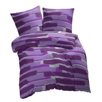 ETREA постельное белье из микрофибры 135х200см + 80х80см - всесезонное постельное белье пододеяльник Patchy - комплект постельного белья с подушкой 135х200см пододеяльник + 80х80см наволочка микрофибра - - фиолетовый Etrea Himmlische Qualitt