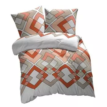 ETREA постельное белье из микрофибры 135х200см + 80х80см - всесезонное постельное белье пододеяльник Mino - комплект постельного белья с подушкой 135х200см пододеяльник + 80х80см наволочка микрофибра - - оранжевый Etrea Himmlische Qualitt