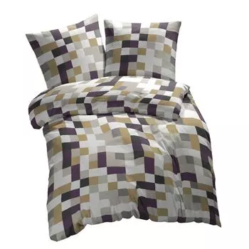 ETREA постельное белье из микрофибры 135х200см + 80х80см - всесезонное постельное белье пододеяльник Chars - постельное белье с подушкой 135х200см пододеяльник + 80х80см наволочка микрофибра - - фиолетовый Etrea Himmlische Qualitt