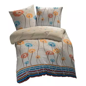 ETREA постельное белье из микрофибры 155х200см + 80х80см - всесезонное постельное белье пододеяльник одуванчик - комплект постельного белья с подушкой 155х200см пододеяльник + 80х80см наволочка микрофибра - OEKOTEX - оранжевый Etrea Himmlische...