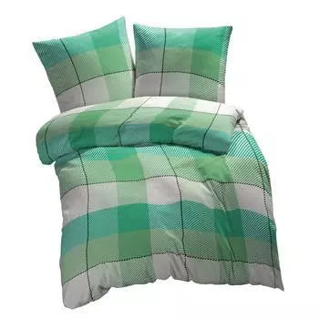 ETREA постельное белье из микрофибры 155х200см + 80х80см - всесезонное постельное белье пододеяльник Lola - комплект постельного белья с подушкой 155х200см пододеяльник + 80х80см наволочка микрофибра - - зеленый Etrea Himmlische Qualitt
