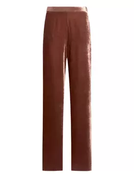 ETRO бархатные брюки палаццо, розовый