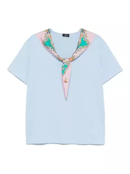 ETRO блузка с короткими рукавами, синий