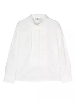 Etro блузка с плиссировкой, белый