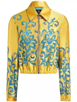 ETRO бомбер с вышивкой, желтый