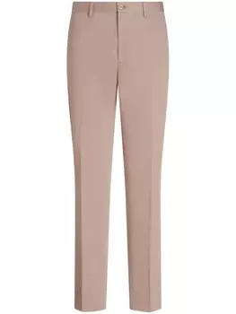 ETRO брюки чинос с вышивкой Pegaso, нейтральный цвет