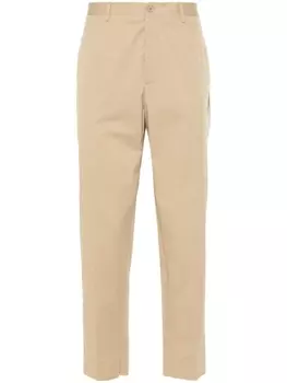 ETRO брюки прямого кроя с узором Pegaso, нейтральный цвет