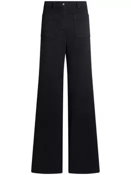 ETRO брюки широкого кроя, синий