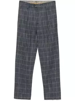 ETRO брюки в клетку Windowpane, синий