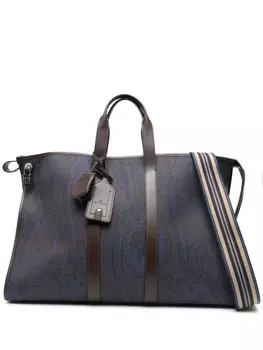ETRO дорожная сумка с узором пейсли, синий
