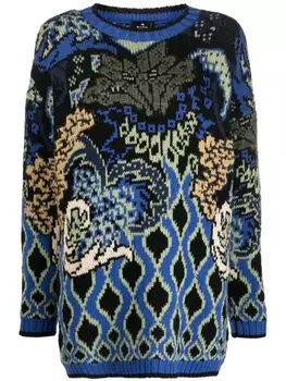 ETRO джемпер оверсайз, черный