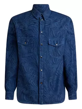ETRO джинсовая рубашка, синий