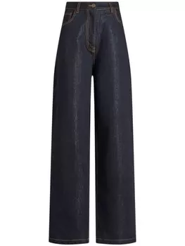 ETRO джинсы с широкими штанинами, синий