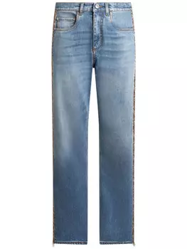 ETRO джинсы со вставками, синий