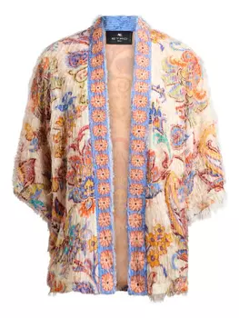 ETRO фактурная куртка, белый