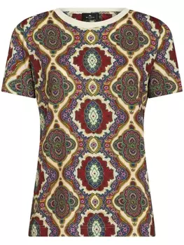 ETRO футболка с принтом, красный