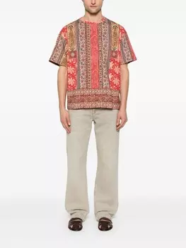 ETRO футболка с принтом, красный
