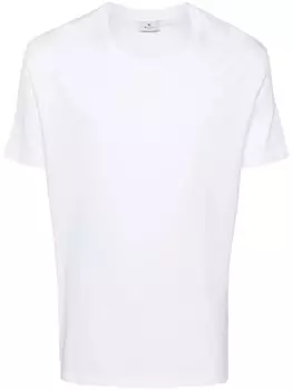 ETRO футболка с вышивкой Pegaso, белый