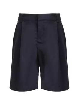 Etro габардиновые шорты-бермуды, синий