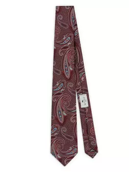 ETRO галстук с принтом пейсли, красный