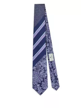 ETRO галстук в технике пэчворк, синий