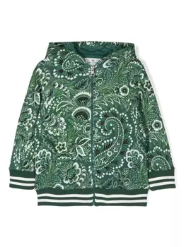 Etro худи с цветочным принтом, зеленый