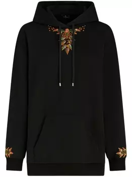 ETRO худи с вышивкой, черный