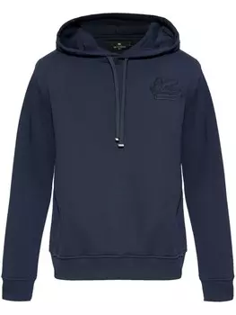 ETRO худи с вышивкой Pegaso, синий