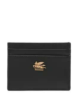 ETRO картхолдер с декором Pegaso, черный