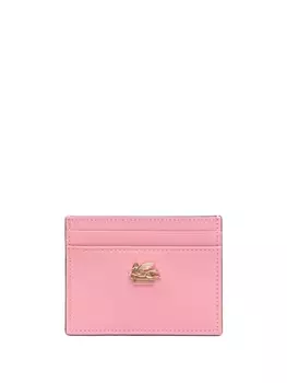 ETRO картхолдер с декором Pegaso, розовый