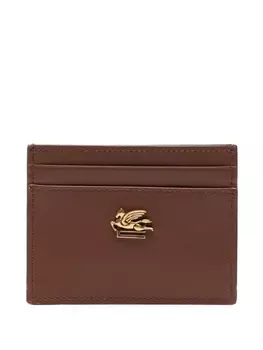 ETRO картхолдер с декором Pegaso, синий