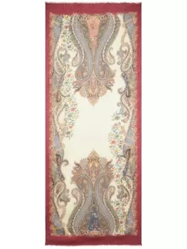 ETRO кашемировый шарф с абстрактным принтом, красный