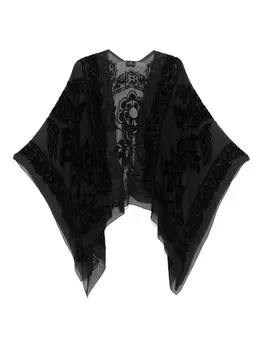 ETRO кейп с принтом, черный