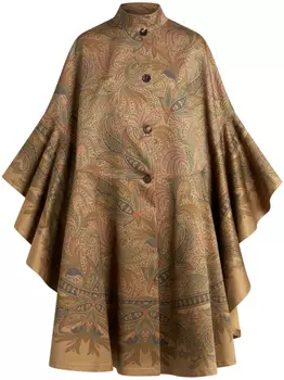 ETRO кейп с принтом пейсли, нейтральный цвет
