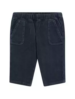 ETRO KIDS бархатные брюки Pegaso, синий