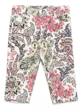 ETRO KIDS брюки с цветочным принтом, розовый