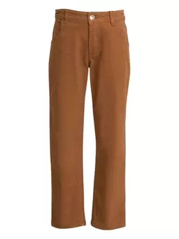 ETRO KIDS джинсы с вышивкой Pegaso, коричневый